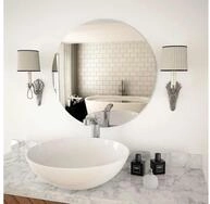 vidaXL Wandspiegel vidaXL Wandspiegel 60 cm Rund Glas