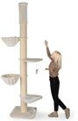 Happypet Kratzbaum LEONARDO, XXL Deckenhoch, 250 bis 275 cm, Katzenkratzbaum f&uuml;r
