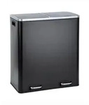 SVITA M&uuml;lltrennsystem, Tretm&uuml;lleimer 2x 30L Schwarz schwarz 60 l | 57 cm x 65 cm x