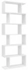 Wohnling B&uuml;cherregal WL5.691 WL5.691 Standregal Aktenregal Holzregal Wei&szlig; 6...