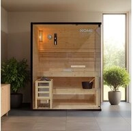 HOME DELUXE Sauna SHADOW - L, BxTxH: 150.00 x 120,00 x 190,00 cm, 44 mm, (inkl.