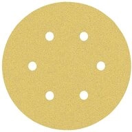 BOSCH Schleifpapier Schleifpapier mit 6&nbsp;L&ouml;chern f&uuml;r Exzenterschleifer,...