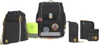 L&Auml;SSIG Schulranzen Unique, Boxy, Black (Set, 7-tlg), PETA-approved vegan, aus