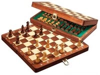 Philos Spiel Philos 2710 - Schachkassette De Luxe, Reise, Feld 30 mm, mit...