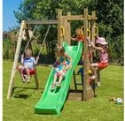 FUNGOO Spielturm FUNNY3 mit schaukel, mit Schaukel & Rutsche, Kletterwand