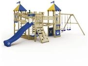 Wickey Spielturm Smart Queen &ndash; Abenteuer-Burg mit Rutsche, Spielhaus & Sandkasten,