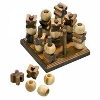 Philos Spiel, Tic Tac Toe - 3-D - Bambus