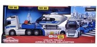 majORETTE Spielzeug-Auto Majorette Volvo Truck + Airbus H135/H145 Police...