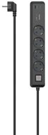 Hama Steckdosenleiste, 4-fach, USB-C/A 65W, PD, Schalter, 1,4 m, Steckdosenleiste