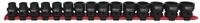 KS Tools Stecknuss KS Tools 1/2" Sechskant-Kraft-Stecknuss-Satz, extra kurz,...