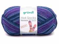 Gründl Hot Socks Verona 4-fach violett-blau-meliert