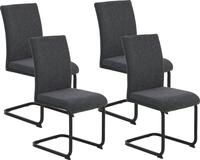 HELA Freischwinger LINN (Set, 4 St), Esszimmerstuhl im praktischen 2er oder 4er...
