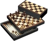 Philos Spiel Philos 2507 - Reise-Schach-Backgammon-Dame-Set