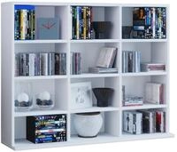 VCM Standregal Holz CD DVD Standregal B&uuml;cherregal Regal Megosa L, 1-tlg.