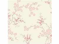 LAURA ASHLEY Vliestapete Oriental Blossom Blush, FSC® zertifiziert, mit...