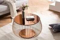 SalesFever Couchtisch Coffeetable: Stilvolle Wohnzimmer-Erg&auml;nzung, Kristallklare