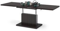 Mazzoni Couchtisch Aston Walnuss Wenge stufenlos h&ouml;henverstellbar ausziehbar