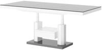designimpex Couchtisch Design HM-120 Tisch Hochglanz stufenlos h&ouml;henverstellbar