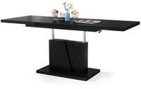 Mazzoni Couchtisch Grand Noir Schwarz matt stufenlos h&ouml;henverstellbar...
