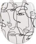 WENKO WC-Sitz Faces, aus rostfreiem Edelstahl