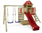 Wickey Spielturm Smart Cave &ndash; Abenteuer-Kletterger&uuml;st mit Schaukel, Leiter &