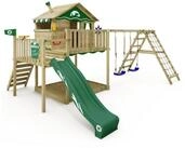 Wickey Spielturm Smart Ocean &ndash; Abenteuer-Stelzenhaus mit Rutsche & Kletteranbau,