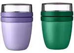 Mepal Lunchbox Lunchpot Ellipse Mixed 500ml Vivid Green/Lilac f&uuml;r unterwegs,