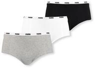 PUMA BODYWEAR Panty Mini Shorts Comfort Cotton Stretch (Set) Webgummibund, Logo