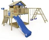 Wickey Spielturm Smart Ocean &ndash; Abenteuer-Stelzenhaus mit Rutsche & Kletteranbau,