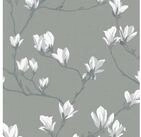 LAURA ASHLEY Vliestapete Magnolia Grove, floral, gemustert, FSC&reg; zertifiziert, mit