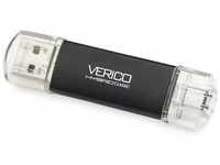 Verico VERICO USB3.0 Stick Hybrid Type C, 64 GB, schwarz USB-Stick