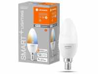 LEDVANCE Smart+ WLAN LED E14 Kerze B40 Weiß 4,9W/470lm tunable White 1er Pack