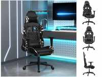 vidaXL Gaming-Stuhl mit Fußstütze Kunstleder (3143764-3143774)...