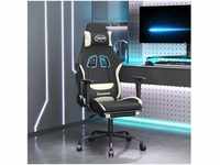 vidaXL Gaming-Stuhl mit Fußstütze und Massagefunktion Stoff (345480-345490)...