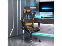 vidaXL Gaming-Stuhl mit Fußstütze und Massagefunktion Stoff (345480-345490)...