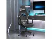 vidaXL Gaming-Stuhl mit Fußstütze Stoff (3143722-3143732) schwarz/Tarnfarben...