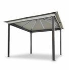 Leco Pavillon / Solarpavillon "Lina", mit 4 Seitenteilen, mit 4 Seitenrollos &