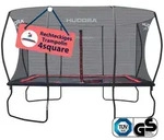 Hudora Gartentrampolin 4square, Rechteckig, mit Sicherheitsnetz