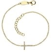 Engelsrufer Silberarmband Armband Armkette Kreuz, mit Zirkonia (synth)