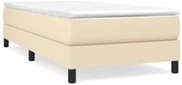 vidaXL Bettgestell, Bettrahmen Creme 90x200 cm Stoff