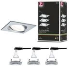 Paulmann LED Wandleuchte LED Einbauleuchte Nova Basisset schwenkbar eckig 84x84...