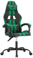 vidaXL Gaming-Stuhl Gaming-Stuhl Schwarz und Gr&uuml;n Kunstleder (1 St)