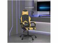 vidaXL Gaming-Stuhl mit Massagefunktion Kunstleder (349591-349602) schwarz/gelb...