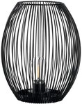 LEONARDO LED Tischleuchte Laterne CASOLARE, Neutralwei&szlig;, aus Metall, oval