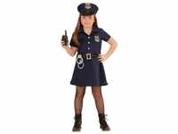 Karneval-Klamotten Polizei-Kostüm Polizistin FBI Uniform Mädchen, Kinderkostüm