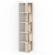 Vicco Eckregal Lio, Wei&szlig;/Sonoma, 33.3 x 162.2 cm, 1-tlg.