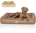 Knuffelwuff Tierbett Hundebett Montego, Orthop&auml;disch beige 100 cm x 120 cm