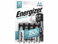 Energizer Max Plus Batterie, (4 St), Mignon / AA, 1,5 V, Zink-Mangan, mit