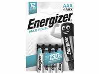 Energizer Max Plus Batterie, (4 St), Micro / AAA, 1,5 V, Zink-Mangan, mit