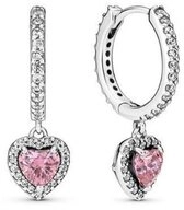 Pandora Ohrring-Set Pandora Funkelndes Strahlenkranz-Herz Ohrringe 291445C01 Ohrringe